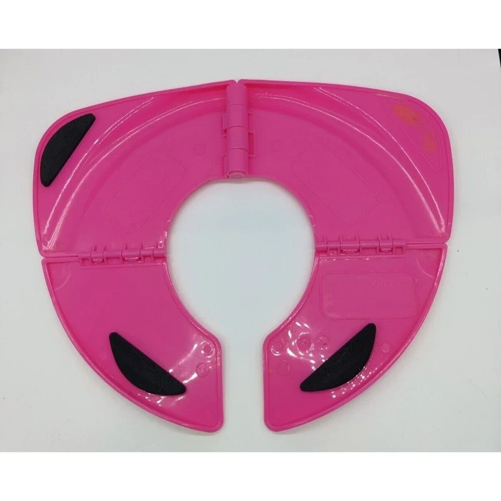 Ginsey Travel Folding Potty Cover Seat Pink Disney Princess Cinderella, Belle,